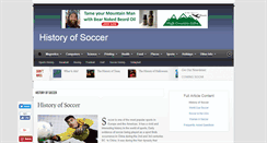 Desktop Screenshot of historyofsoccer.info